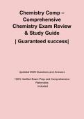 Chemistry Comp &ndash; Comprehensive Chemistry Exam Review & Study Guide