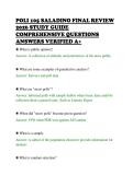 POLI 105 SALADINO FINAL REVIEW&NewLine;2026 STUDY GUIDE&NewLine;COMPREHENSIVE QUESTIONS&NewLine;ANSWERS VERIFIED A&plus;