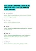 POLI 2051 HOGAN EXAM SCRIPT TESTED&NewLine;QUESTIONS FULL SOLUTION PREMIUM&NewLine;STUDY MATERIAL