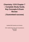 Chemistry 1210 Chapter 7 &ndash; Complete Study Guide&comma; Key Concepts & Exam Review