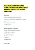 POLI 105 VCU FINAL SALADINO&NewLine;COMPLETE QUESTIONS AND CORRECT&NewLine;ANSWERS VERIFIED STUDY GUIDE&NewLine;GRADED A&plus;