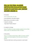 POLI 105 VCU FINAL SALADINO&NewLine;CERTIFICATION EVALUATION EXAMS&NewLine;COMPLETE QUESTIONS AND VERIFIED&NewLine;ANSWERS GRADED A&plus;