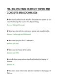 POLI 105 VCU FINAL EXAM MASTER STUDY&NewLine;BUNDLE 2026 EDITION