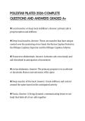 POLESTAR PILATES 2026 COMPLETE&NewLine;QUESTIONS AND ANSWERS GRADED A&plus;