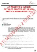 ATI RN Adult Medical Surgical Nursing&period; QUESTIONS AND ANSWERS &lpar;NUR 265&rpar;