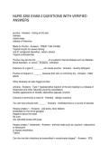 NURS 3250 EXAM 2 QUESTIONS WITH VERIFIED ANSWERS