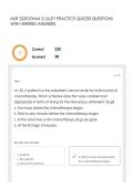NUR 3250 EXAM 2 LILLEY PRACTICE QUIZZES QUESTIONS WITH VERIFIED ANSWERS