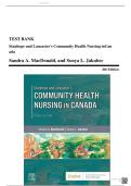 Test Bank - Stanhope and Lancasters Community Health Nursing in Canada&comma; 4th Edition &lpar;MacDonald&comma; 2022&rpar;&comma; Chapter 1-18 &vert; All Chapters