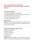 CFESA ELECTRICAL PRACTICE TEST EXAM 2026&sol;2027&NewLine;200 ACTUAL EXAM-STYLE QUESTIONS WITH CORRECT ANSWERS AND RATIONALES&NewLine;