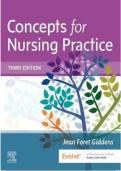 Test Bank For Concepts for Nursing Practice 3rd Edition By Jean Foret Giddens &vert; &vert; 9780323581936 &vert; Chapter 1-57 &vert; Complete Questions And Answers A&plus;