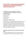 FLETC UPTP EXAM 3 &ndash; COMPLETE EXAM VERIFIED QUESTIONS&NewLine;200 QUESTIONS &vert; VERIFIED ANSWERS WITH DETAILED RATIONALES 2026&ndash;2027 EDITION&NewLine;
