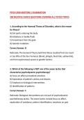 PSYCH 2030 MIDTERM 1 EXAMINATION&NewLine;200 MULTIPLE CHOICE QUESTIONS COVERING ALL TESTED TOPICS&NewLine;