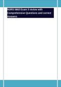 NURS 5663 Exam 3 review with Comprehensive Questions and correct Answers