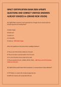 GFACT CERTIFICATION EXAM 2026 UPDATE&NewLine;QUESTIONS AND CORRECT VERIFIED ANSWERS&NewLine;ALREADY GRADED A&plus; &lpar;BRAND NEW VISION&rpar;