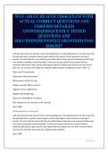 WGU ADULT HEALTH 2 D446 EXAM WITH&NewLine;ACTUAL CORRECT QUESTIONS AND&NewLine;VERIFIED DETAILED&NewLine;ANSWERS&vert;FREQUENTLY TESTED&NewLine;QUESTIONS AND&NewLine;SOLUTIONS&vert;NEWEST&vert;GUARANTEED PASS&NewLine;2026&sol;2027