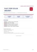 NACC PSW Personal Support Worker Certification Exam 2026&sol;2027 &ndash; Questions and Answers &vert; 100&percnt; Verified &vert; Complete Verified Answers &ndash; Pass Guaranteed &ndash; A&plus; Graded&NewLine;&NewLine;&NewLine;
