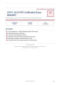 ANCC AGACNP Adult-Gerontology Acute Care Nurse Practitioner Certification Exam 2026&sol;2027 &ndash; Questions and Answers &vert; 100&percnt; Verified &vert; Complete Verified Answers &ndash; Pass Guaranteed &ndash; A&plus; Graded&NewLine;&NewLine;