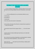 PA PERMIT TEST QUESTIONS WITH ACCURATE ANSWERS