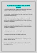 PA PERMIT TEST QUESTIONS WITH ACCURATE ANSWERS