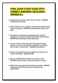 FINAL EXAM STUDY GUIDE WITH CORRECT ANSWERS &sol;GRADED A&plus; &sol;ACTUAL EXAM &sol;BUS 6600