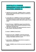 BUS6600 FINAL EXAM WITH CORRECT ANSWERS 2026&sol;FINAL EXAM STUDY GUIDE WITH CORRECT ANSWERS &sol;GRADED A&plus; &sol;ACTUAL EXAM &sol;BUS 6600&sol;HOSPITALITY
