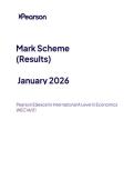 2026 Pearson Edexcel International A Level ECONOMICS UNIT 4&vert;WEC14&sol;01&vert;Mark scheme&vert;JANUARY 2026