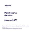 2026 Pearson Edexcel International A Level ECONOMICS UNIT 4&vert;WEC14&sol;01A&vert;Mark scheme&vert;JUNE 2026