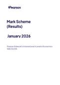 2026 Pearson Edexcel International A Level ECONOMICS UNIT 4&vert;WEC14&sol;01A&vert;Mark scheme&vert;JANUARY 2026