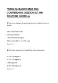 PN4006 PACKAGED EXAMS 2026&NewLine;COMPREHENSIVE QUESTION SET AND&NewLine;SOLUTIONS GRADED 