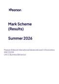 2026 Pearson Edexcel International A Level ECONOMICS UNIT 3&vert;WEC13&sol;01A&vert;Mark scheme&vert;JUNE 2026