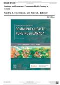 Test Bank - Stanhope and Lancasters Community Health Nursing in Canada&comma; 4th Edition &lpar;MacDonald&comma; 2022&rpar;&comma; Chapter 1-18 &vert; All Chapters