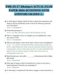 PMK-EE E7 Q&A ACTUAL EXAM&NewLine;PAPER 2026 QUESTIONS WITH&NewLine;ANSWERS GRADED A&plus;