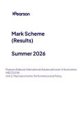 2026 Pearson Edexcel International A Level ECONOMICS UNIT 2&vert;WEC12&sol;01A&vert;Mark scheme&vert;JUNE 2026