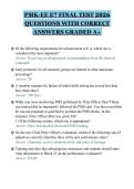 PMK-EE E7 FINAL TEST 2026&NewLine;QUESTIONS WITH CORRECT&NewLine;ANSWERS GRADED A&plus;