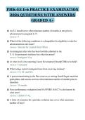 PMK-EE E-6 PRACTICE EXAMINATION&NewLine;2026 QUESTIONS WITH ANSWERS&NewLine;GRADED A&plus;