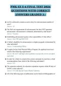 PMK-EE E-6 FINAL TEST 2026&NewLine;QUESTIONS WITH CORRECT&NewLine;ANSWERS GRADED A&plus;