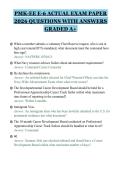 PMK-EE E-6 ACTUAL EXAM PAPER&NewLine;2026 QUESTIONS WITH ANSWERS&NewLine;GRADED A&plus;