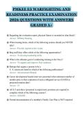 PMKEE E5 WARFIGHTING AND&NewLine;READINESS PRACTICE EXAMINATION&NewLine;2026 QUESTIONS WITH ANSWERS&NewLine;GRADED A