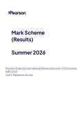 2026 Pearson Edexcel International A Level ECONOMICS UNIT 1&vert;WEC11&sol;01&vert;Mark scheme&vert;JUNE 2026