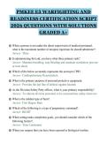 PMKEE E5 WARFIGHTING AND&NewLine;READINESS CERTIFICATION SCRIPT&NewLine;2026 QUESTIONS WITH SOLUTIONS&NewLine;GRADED A&plus;