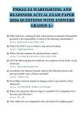 PMKEE E5 WARFIGHTING AND&NewLine;READINESS ACTUAL EXAM PAPER&NewLine;2026 QUESTIONS WITH ANSWERS&NewLine;GRADED A&plus;
