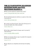 PMK EE WARFIGHTING READINESS&NewLine;QUESTION BANK 2026 FULL&NewLine;SOLUTIONS GRADED A&plus;
