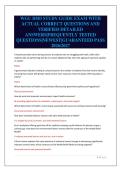 WGU D583 STUDY GUIDE EXAM WITH&NewLine;ACTUAL CORRECT QUESTIONS AND&NewLine;VERIFIED DETAILED&NewLine;ANSWERS&vert;FREQUENTLY TESTED&NewLine;QUESTIONS&vert;NEWEST&vert;GUARANTEED PASS&NewLine;2026&sol;2027