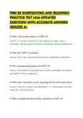 PMK EE WARFIGHTING AND READINESS&NewLine;PRACTICE TEST 2026 UPDATED&NewLine;QUESTIONS WITH ACCURATE ANSWERS&NewLine;GRADED A&plus;