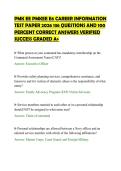 PMK EE PMKEE E6 CAREER INFORMATION&NewLine;TEST PAPER 2026 136 QUESTIONS AND 100&NewLine;PERCENT CORRECT ANSWERS VERIFIED&NewLine;SUCCESS GRADED A