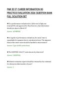 PMK EE E7 CAREER INFORMATION 85&NewLine;PRACTICE EVALUATION 2026 QUESTION BANK&NewLine;FULL SOLUTION SET