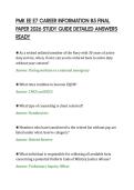PMK EE E7 CAREER INFORMATION 85 FINAL&NewLine;PAPER 2026 STUDY GUIDE DETAILED ANSWERS&NewLine;READY