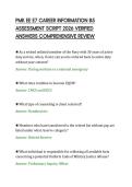 PMK EE E7 CAREER INFORMATION 85&NewLine;ASSESSMENT SCRIPT 2026 VERIFIED&NewLine;ANSWERS COMPREHENSIVE REVIEW