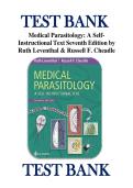 TEST BANK Medical Parasitology&colon; A SelfInstructional Text Seventh Edition by Ruth Leventhal & Russell F&period; Cheadle