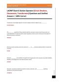LADWP Electric Station Operator &lpar;Circuit Breakers&comma; Disconnects&comma; Transformers&rpar; Questions and Verified Answers &vert; 100&percnt; Correct